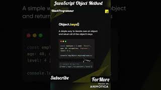Javascript Object Method Full Course