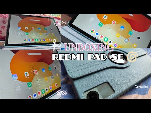 Redmi Pad SE Unboxing ✨| Accessories, camera test, flip cover 🧸🌷