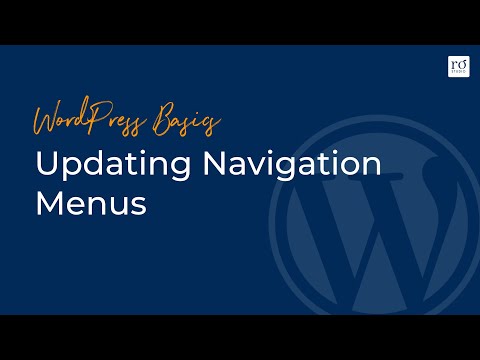 Updating Navigation Menus