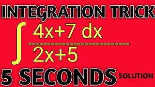 INTEGRATION Shortcut Method - Calculus Tricks : Trick to calculate Integration #shorts#youtubeshorts