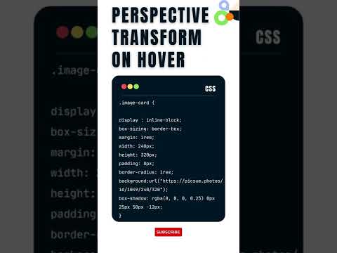 Perspective Transform On Hover Using CSS