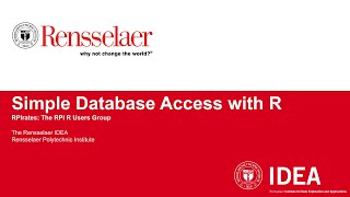 RPIrates Tutorial: Simple Database Access with R