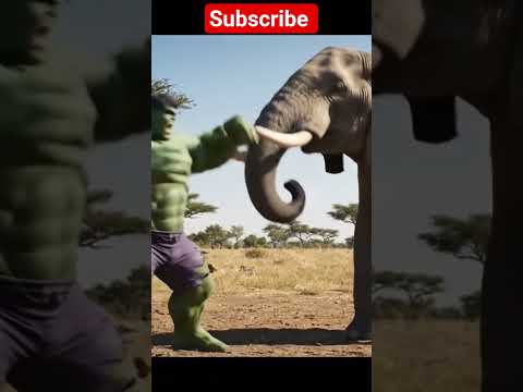 elephant pooped on hulk   #hulk #elephant #thanos