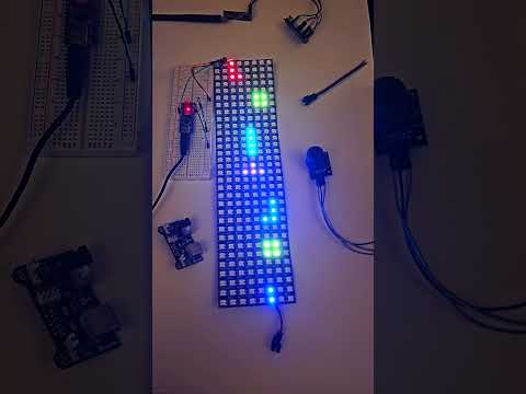 Arduino LED Tetris Animation #arduino #ledlights #mechatronics #tetris