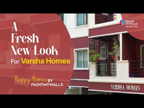 A fresh, vibrant look of  Varsha Homes | Happy Homes - PaintMyWalls