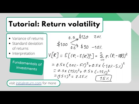 Return volatility (standard deviation of returns) / Fundamentals of investments / Episode 4