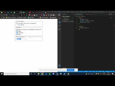 Change color of input, radio-button, checkbox and slider wih one line of code
