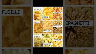 The different types of pasta and how touse them #english #short #reel