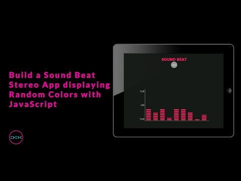 Build a Sound Beat Stereo App displaying Random Colors with JavaScript