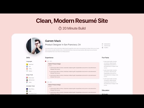 Building a Clean, Modern Resume Website with LiftKit