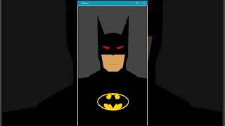 Batman drawing in Python turtle graphics