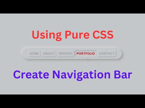 How to Create Creative Navigation Bar With HTML & CSS || responsive menu bar using html and CSS