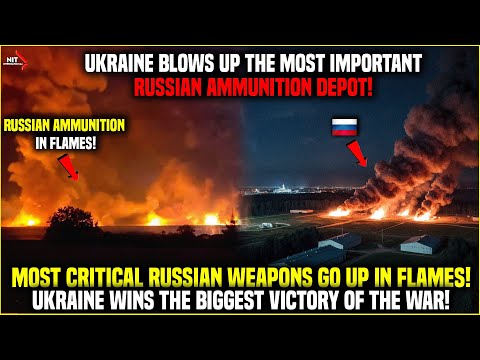 ALL DESTROYED: Ukrainian UAVs Turned Russia’s S-400-Filled Arms Depot into Hell! Tver City Evacuated