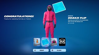 How to Unlock The New Fortnite Squid Game Twitch Drops for FREE in Fortnite!