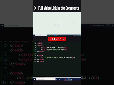 Neumorphism Text Effect #coding #css #html #htmltutorial #websitedesign #neumorphism #texteffect
