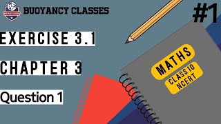 Class10 Maths Chapter3 Exercise3.1 Question1 Solution{Pair of Linear Equations in Two Variables} 🔥💫💫