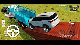 Driver truck1 and Unloading fortuner legender  offloading gameplay in Indian vehicles simulator 3d 