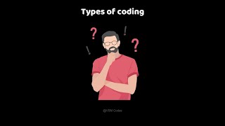 Types Of Coding 😎 ||#codingshorts #learncodeonline #codingforbeginners  #coding #codinglife #codes