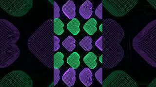 Purple & Turquoise Pixel Hearts Movement Background #verticalvideo #videobackground #vjloopbackgroun
