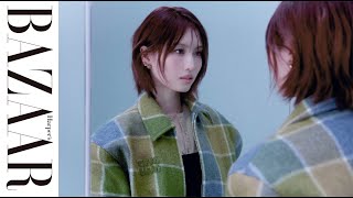 TWICE MOMOと始める、ミュウミュウの冬支度｜ハーパーズ バザー（Harper's BAZAAR）公式
