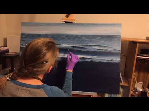 Time-lapse of an oil painting by artist Eva Volf