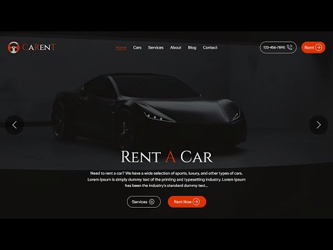 Best Wix Car Rental Website Template