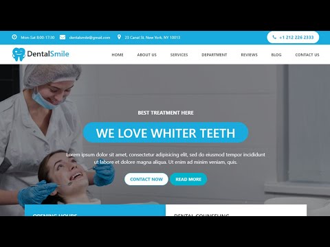 Complete Responsive Dentist Website Design | Dental Clinic Website Design | Web Design Inspiration
