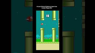 AI uses Python PyGame to learn how to play Flappy Bird #AI #python #raspberrypi
