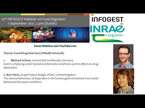 Food-Drug Interface and Food Digestion (UNGAP Network); 10th INFOGEST Webinar