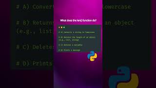 The len() Trap! #PythonTricks #LenFunction #CodingQuiz #DevTips #PythonRookie #DevForAll
