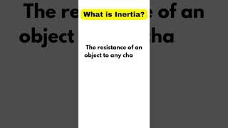 What is inertia? (Definition of inertia ) #definition #shorts