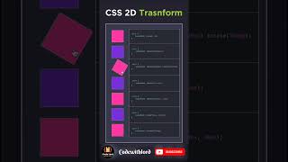 2D Transform for website using css #shorts #viral #trending #CodewithLord