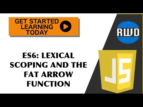 ES6: Arrow Functions and Lexical Scoping
