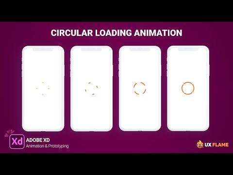 How to Create Circle Loading Animation in Adobe XD Tutorial #shorts