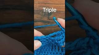 Triple treble Crochet stitch tutorial🧶 #crochet #hækling #crochettutorial