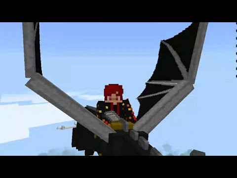 Minecraft, but enderdragon is our pet.