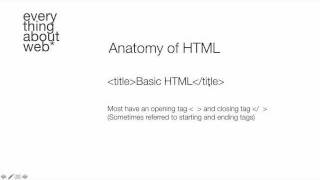 The Basics of HTML