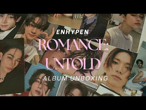 ENHYPEN ROMANCE: UNTOLD ALBUM UNBOXING ALL VERSIONS!! Attempting to get THE sunghoon pc 😭