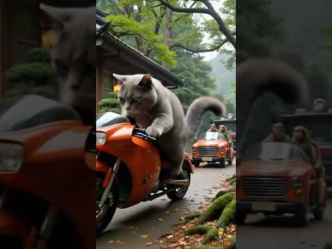 Cat Chefs vs Food Critic! 🐱🍜🛵  #wizzink #funny #cat