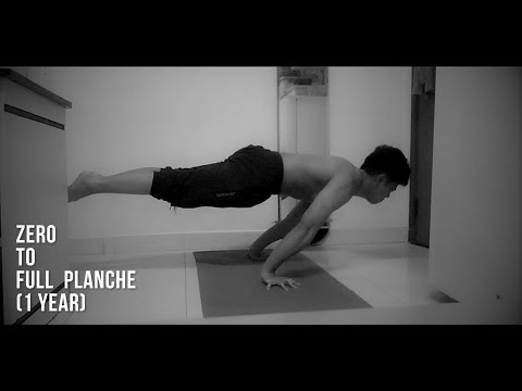 1 Year Tuck to Full Planche Progress (Floor)
