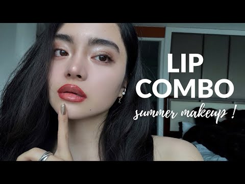 暑すぎてフルメイク無理な日の正解◎｜SUMMER LIP COMBO💋