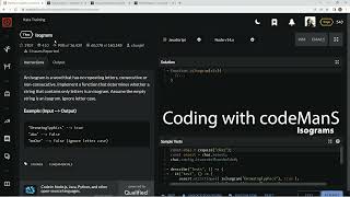 Codewars 7 kyu Isograms JavaScript