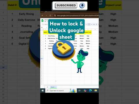 How to protect and unprotect Google sheet?
