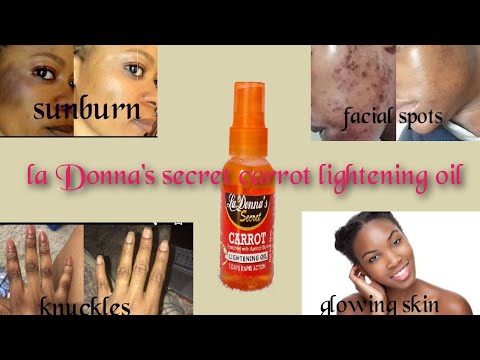 LA DONNA'S SECRET CARROT LIGHTENING OIL// How to make carrot oil #lighteningoil #ladonnassecet