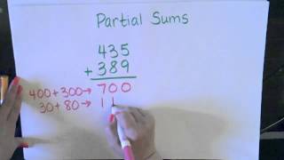 Partial Sums Addition Strategy