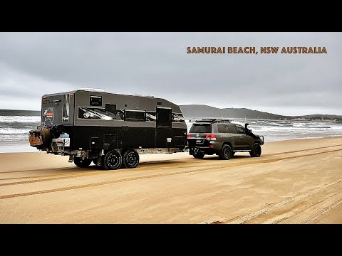 Samurai Beach Exit With 3.5 Tonne Lotus Caravan #shorts