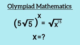 Wonderful National Olympiad Maths Algebra Simplification Question | x = ? | Algebra