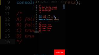 Javascript Double Equals vs. Triple Equals | Javascript Interview Question 7
