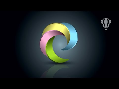 3D Logo design-4 in Coreldraw | Corel X7 | Coreldraw logo design | GRAPHICSLANCE