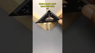 Quick way to measure wood corners #woodworking #woodwork #carpentry #joinery #shorts